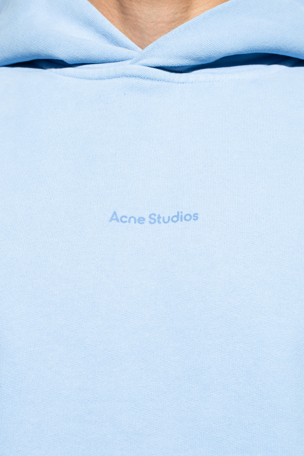 Light blue Hoodie with logo Acne Studios